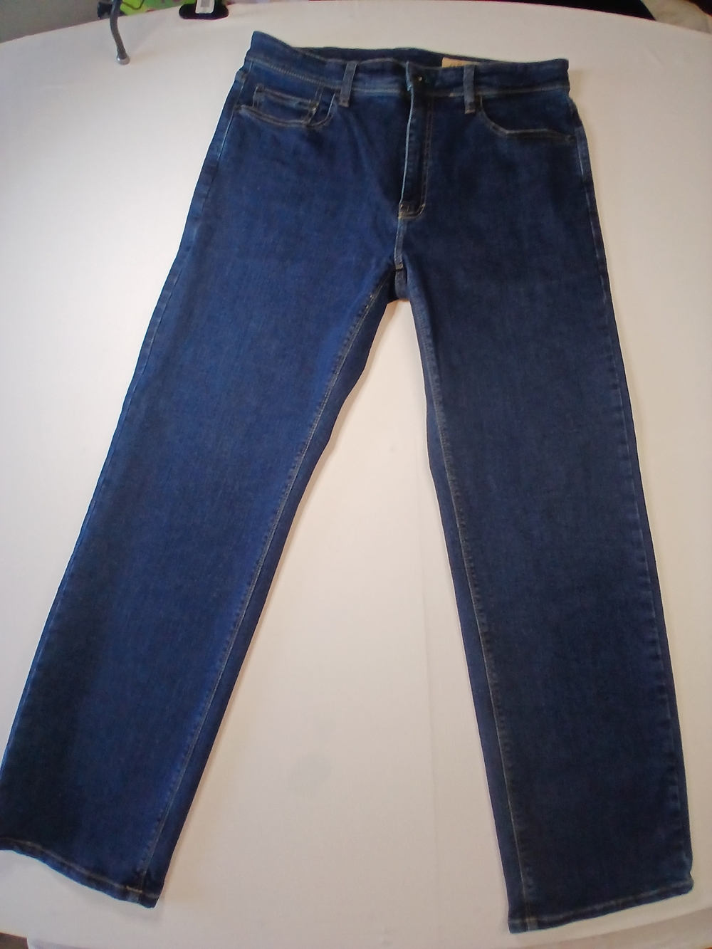 Orvis Men's Straight-Leg Jeans in Dark Blue Denim